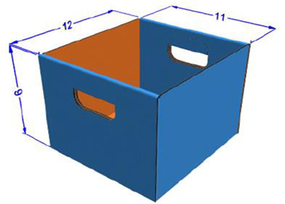 Indústria eletrônica dos recipientes ondulados recicláveis das caixas do empacotamento plástico