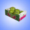 Caixas de envio plásticas onduladas do empacotamento de alimento para o transporte do armazenamento frio do fruto