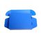 Caixa plástica ondulada da dobradura azul com logotipo do OEM da tampa